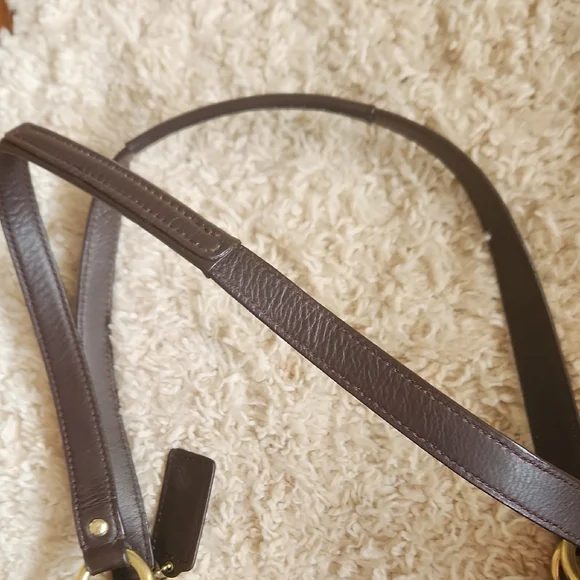 Coach Dark Brown Leather Tote - Picture 8 of 11